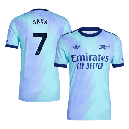 SAKA #7 Arsenal Third Maillot 2024/25 Authentique