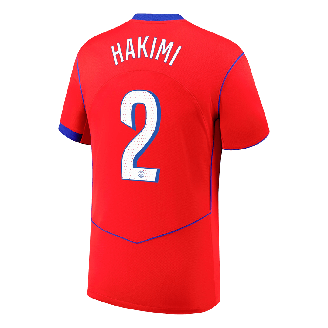HAKIMI #2 Les Paris Third Maillot 2025/26 Rouge