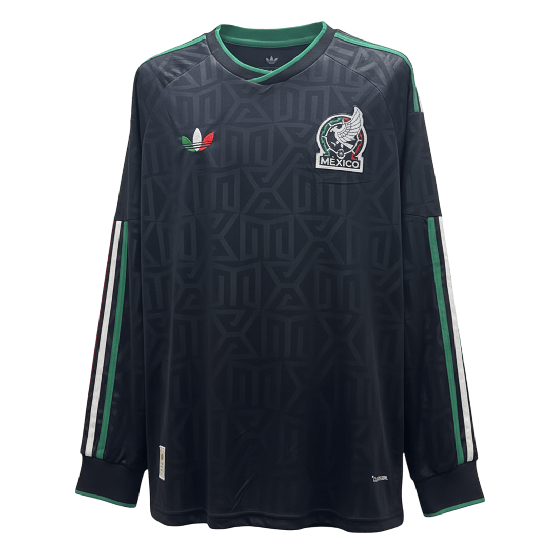 Mexico Thuisshirt Lange Mouwen - WK 2026 Zwart Grote Maat