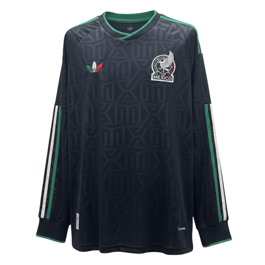 Mexique Maillot Manches Longues - Coupe du Monde 2026 Noir Grande Taille