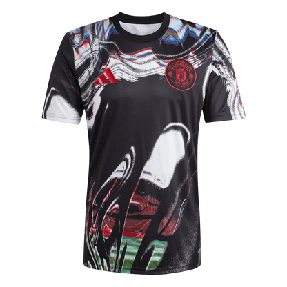 Manchester United Pre-Match Maillot 2025/26 Noir Grande Taille