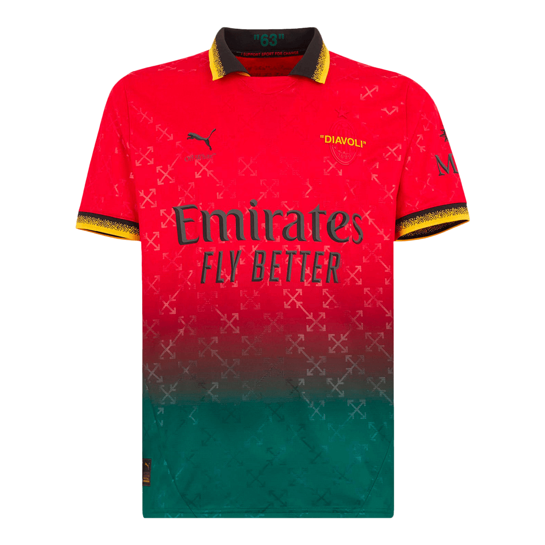 Milan AC Fourth Goalkeeper Maillot 2024/25 Grande Taille
