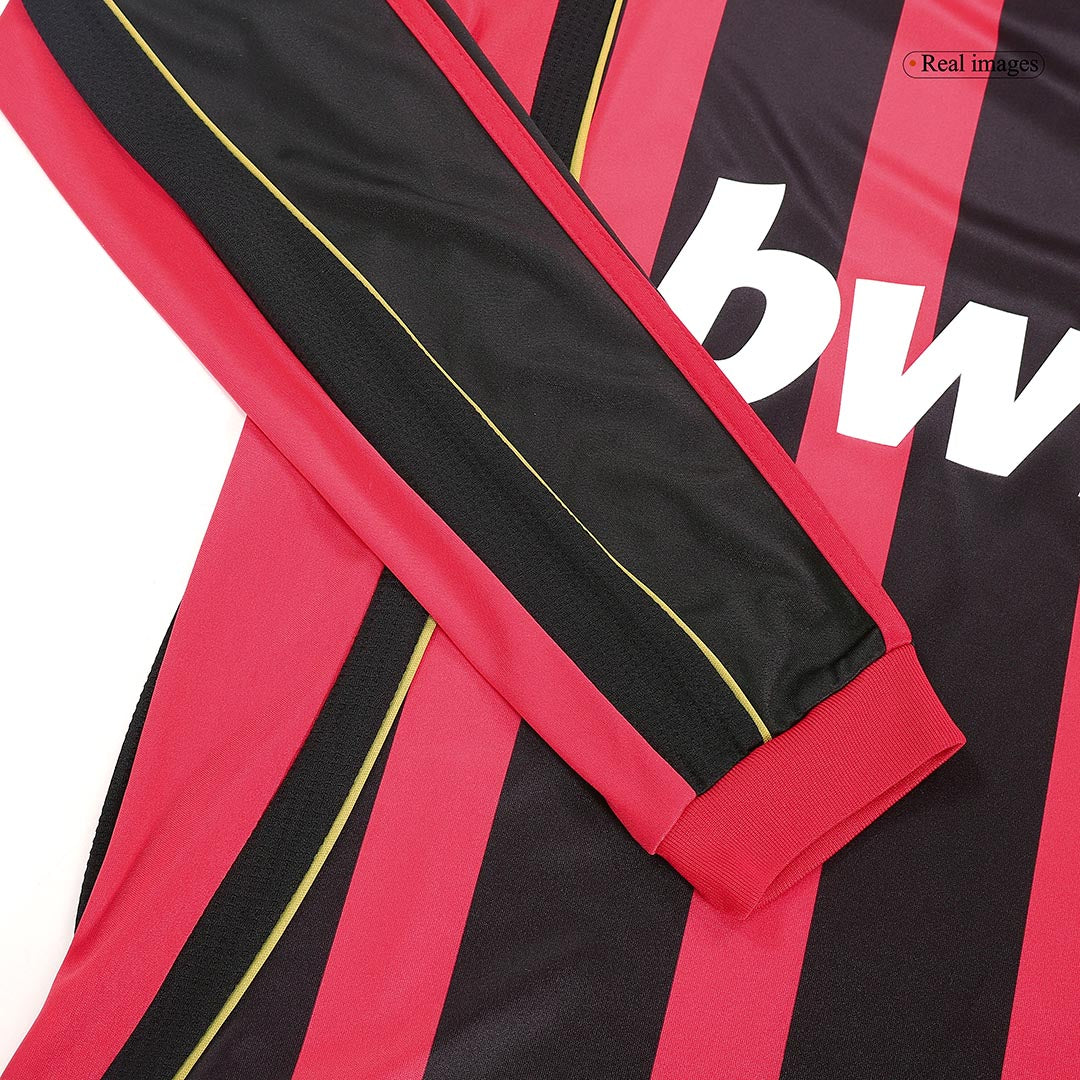 Vintage KAKA' #22 Milan AC Domicile Maillot Manches Longues 2006/07