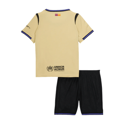 Barcelone Extérieur Maillot Kit 2025/26 Enfant Jaune