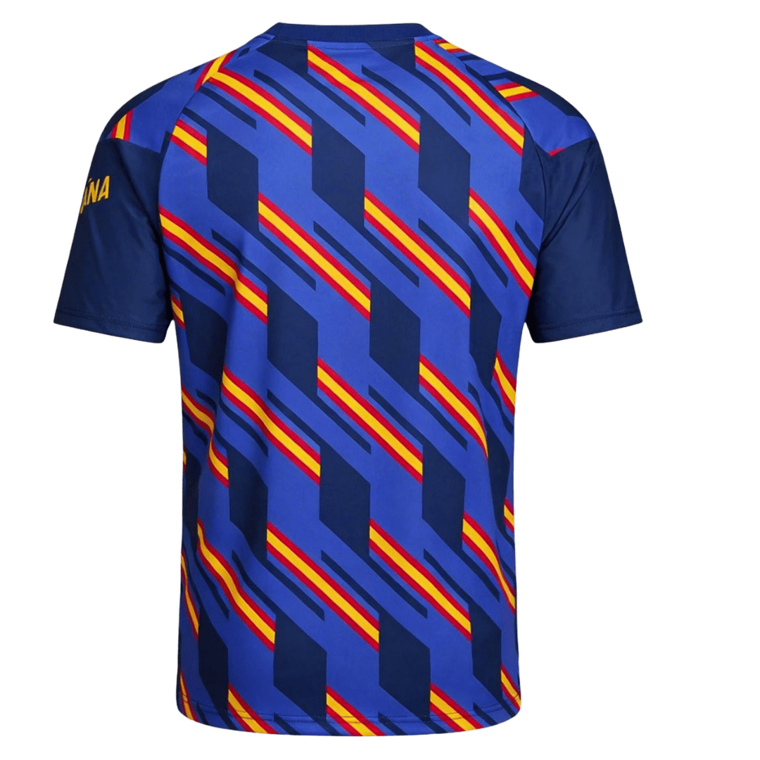 Spanje Pre-Match Shirt - Wereldkampioenschap 2026 Marineblauw Grote Maten
