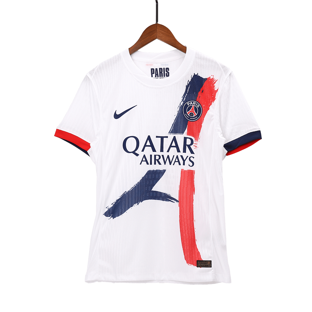Paris Saint-Germain Extérieur Blanc Maillot 2024/25 Authentique Grande Taille