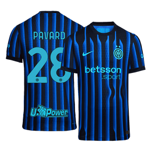 PAVARD #28 Inter Milan Domicile Maillot 2025/26 Blue&Black Authentique