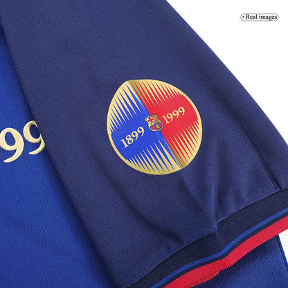 KLUIVERT #9 Retro Barcelona Domicile Maillot 1999/00-100th Anniversaire