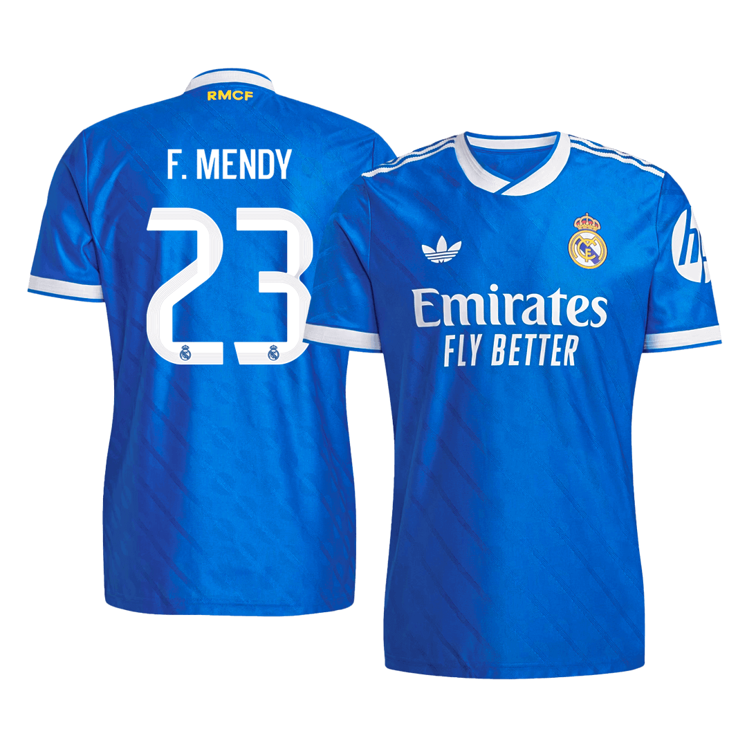F. MENDY #23 Real Madrid Third Maillot 2025/26 Bleu Joueur