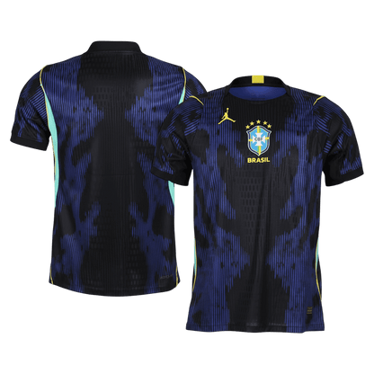 Brésil Extérieur Maillot - Coupe du Monde 2026 Bleu marine Joueur