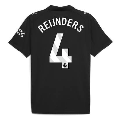 REIJNDERS #4 Manchester City Extérieur Maillot 2025/26 Noir