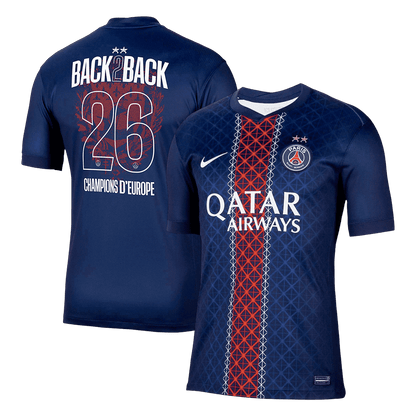 Champions of Europe #26 Les Paris Domicile Maillot 2025/26 Bleu marine - Super