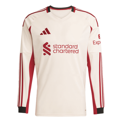 LFC Extérieur Maillot Manches Longues 2025/26 Blanc
