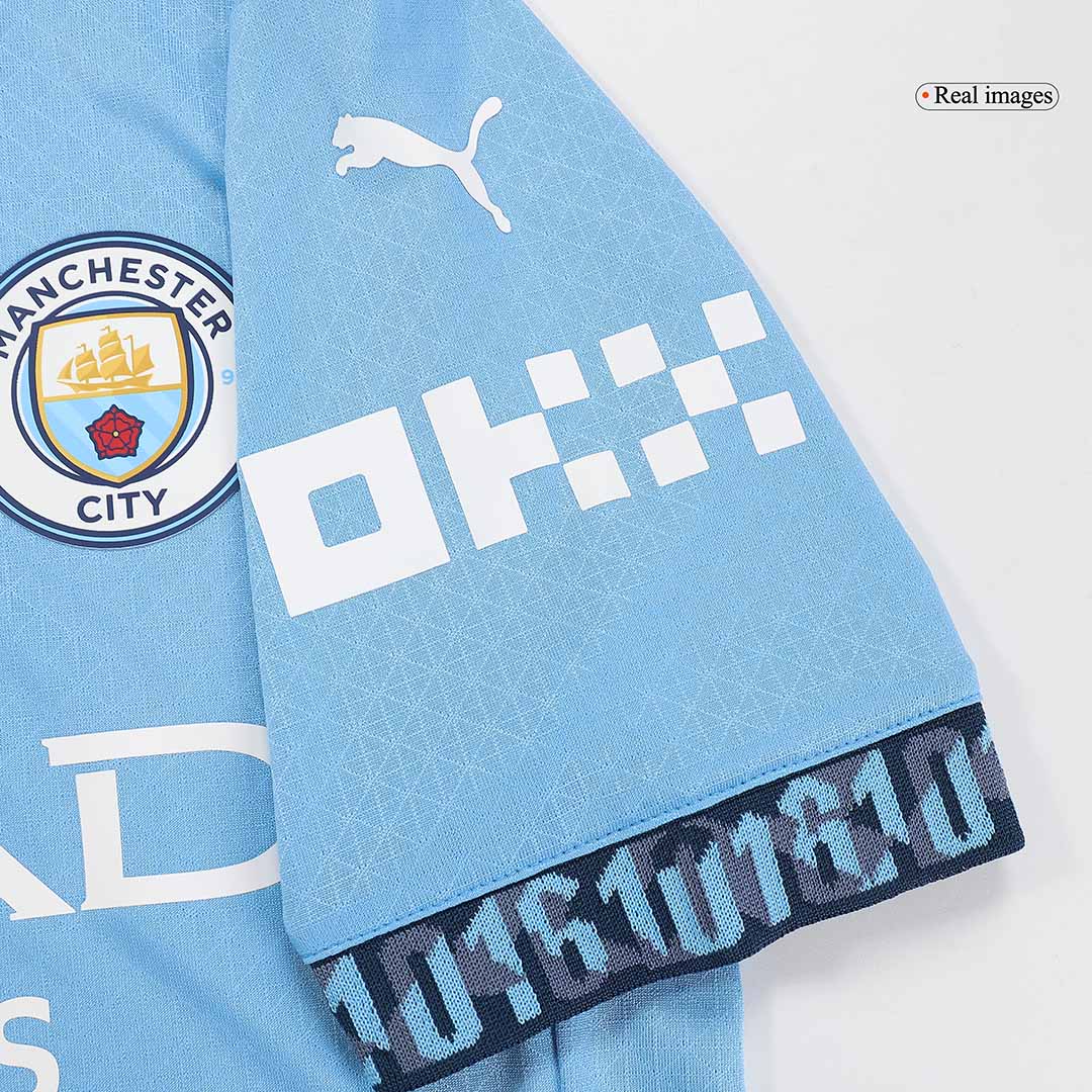 Manchester City Domicile Maillot 2024/25 Authentique Grande Taille