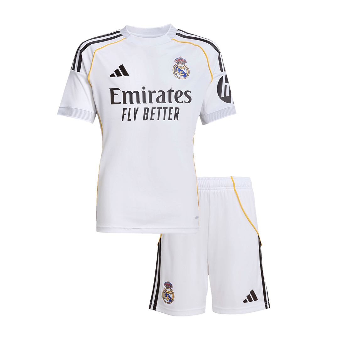 Real Madrid Domicile Maillot Kit 2025/26 Enfant