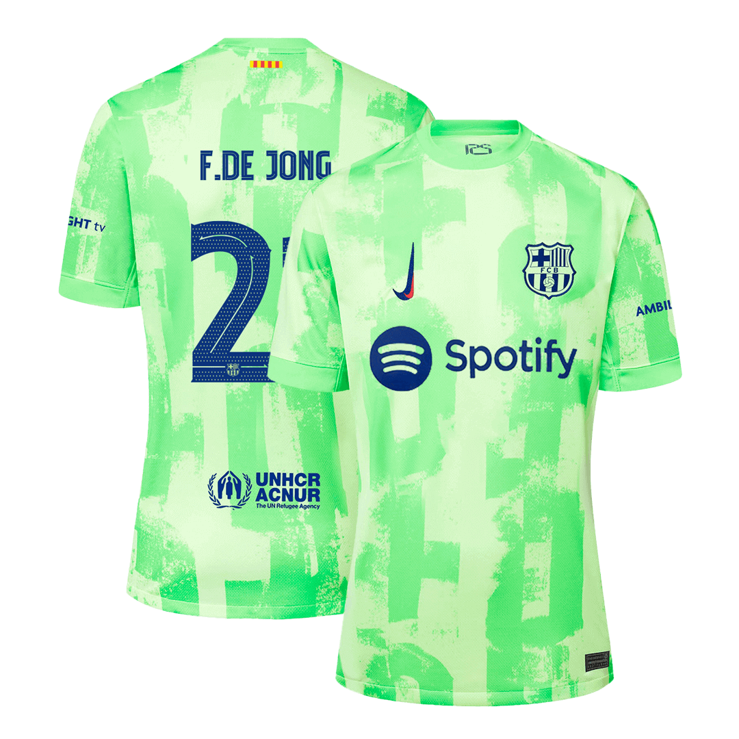 F.DE JONG #21 Barcelone Third Maillot 2024/25 UCL - Super - Mon Maillot Foot Store