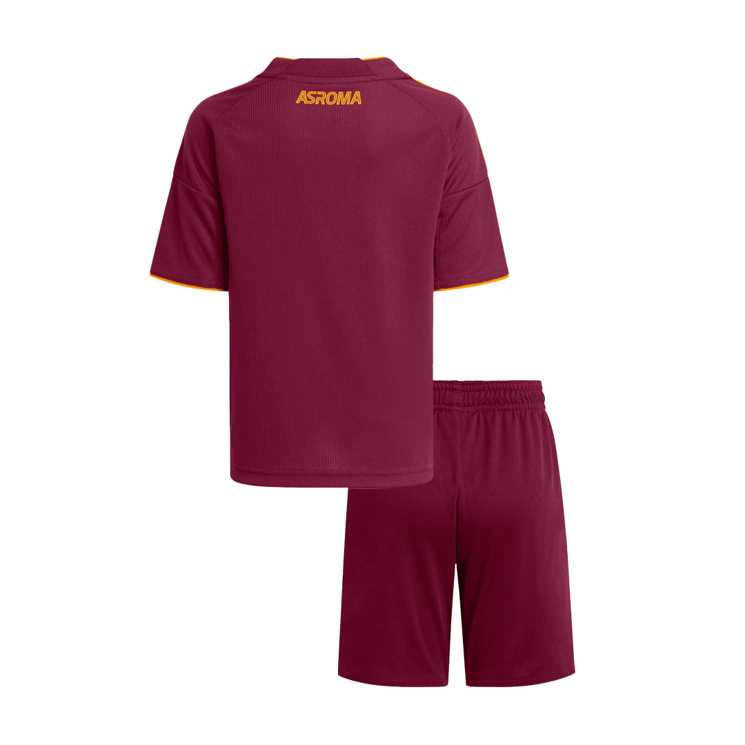 Roma Domicile Maillot Kit 2025/26 Enfant Rouge