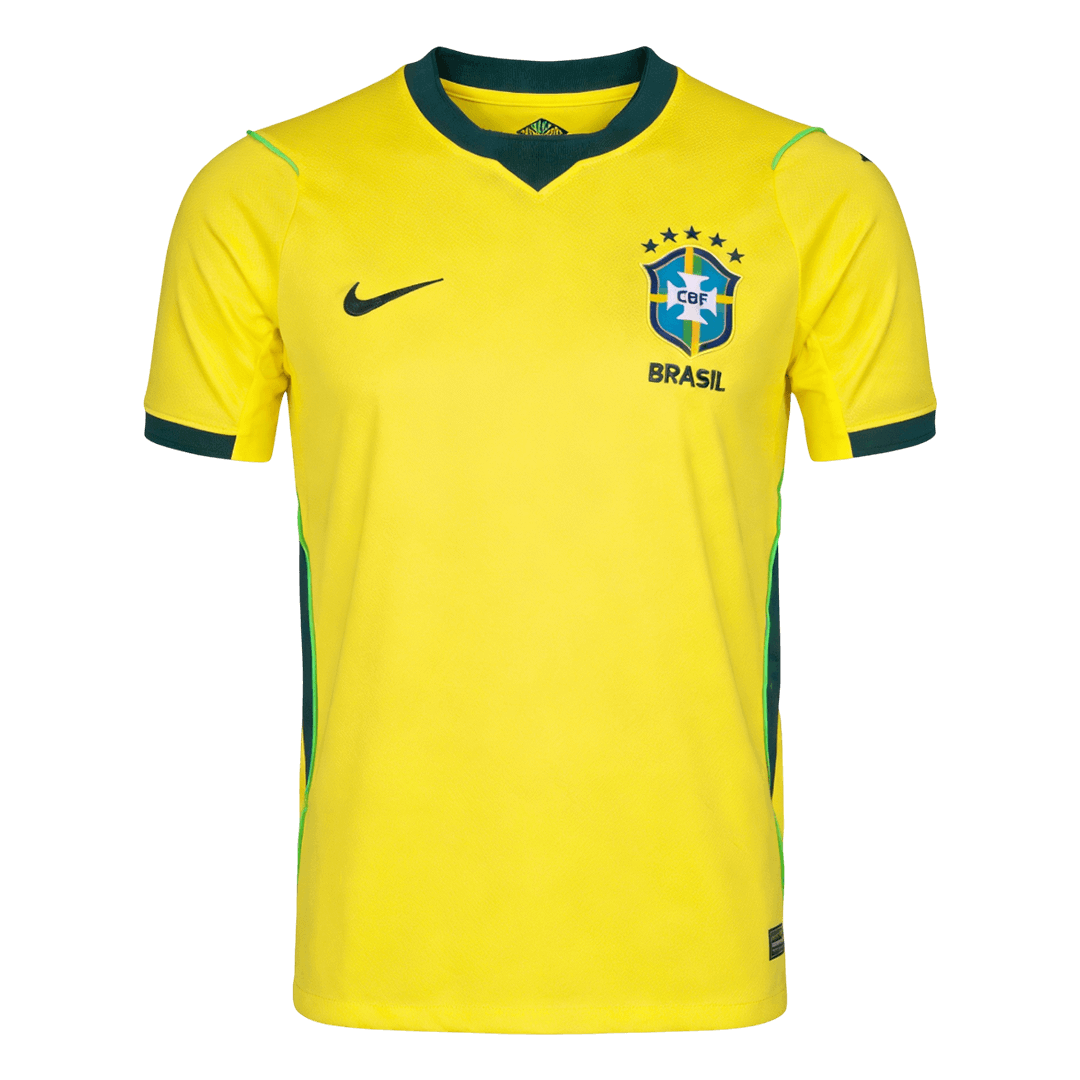 Brazilië Thuisshirt - Wereldkampioenschap 2026 Geel Grote Maten