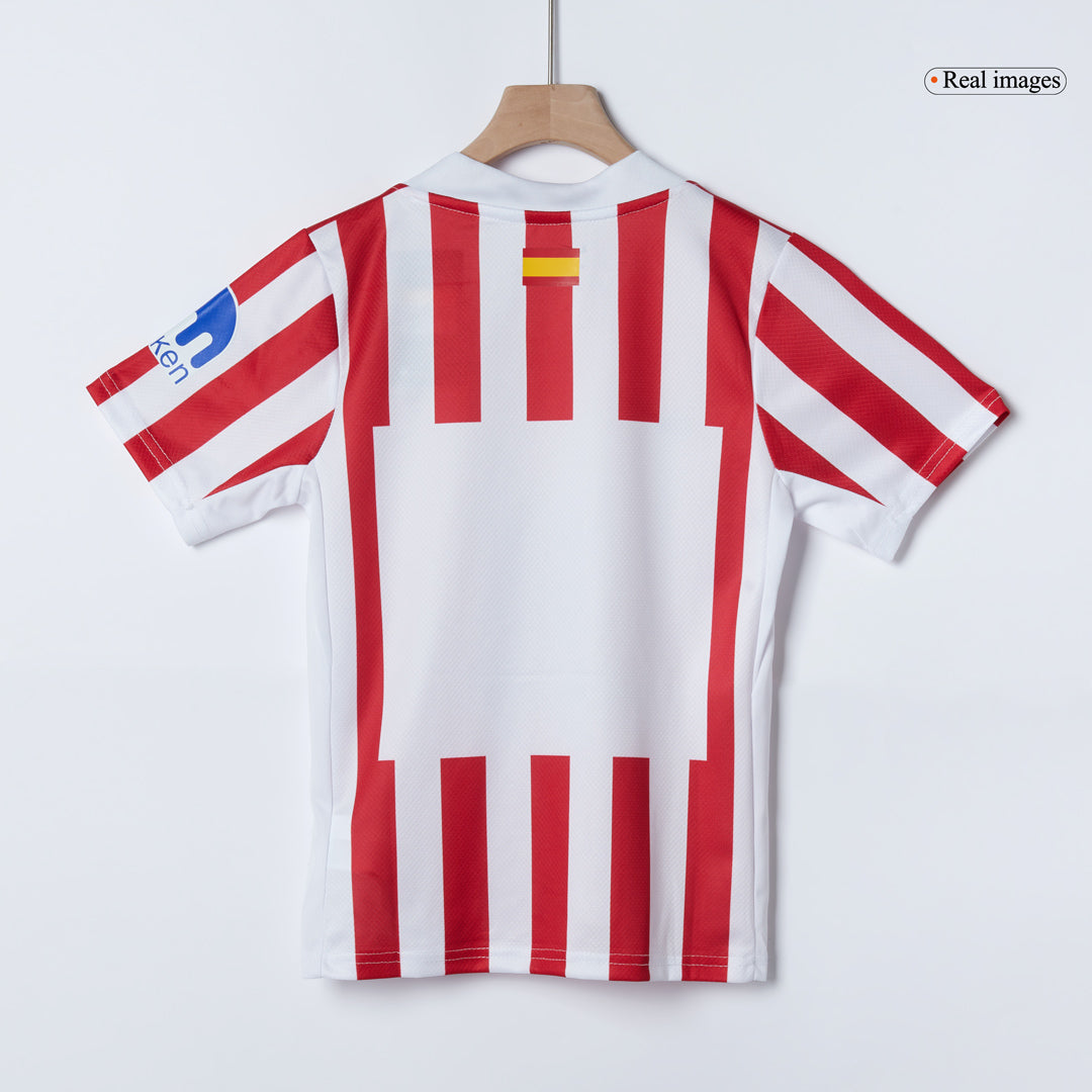 Atlético Domicile Maillot Kit 2025/26 Junior Red&White