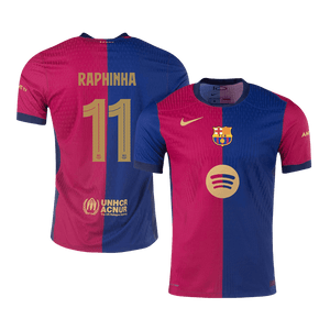 RAPHINHA #11 Barcelona Domicile Maillot 2024/25 Authentique (Spotify Logo Without Text) - UCL