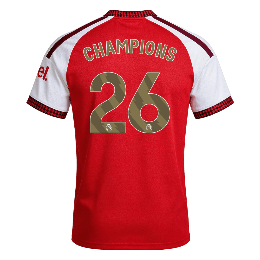 CHAMPIONS #26 Arsenal Thuisshirt 2026/27 Rood
