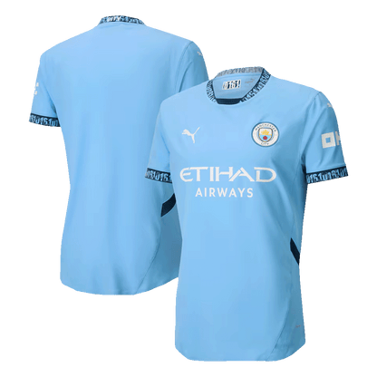 Manchester City Domicile Maillot 2024/25 Authentique Grande Taille
