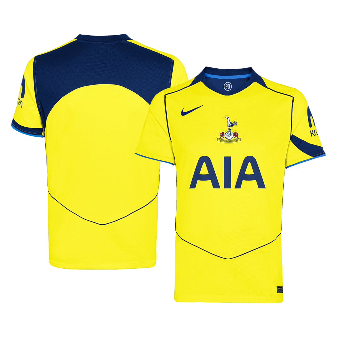 Tottenham Hotspur Third Maillot 2025/26 Jaune Grande Taille