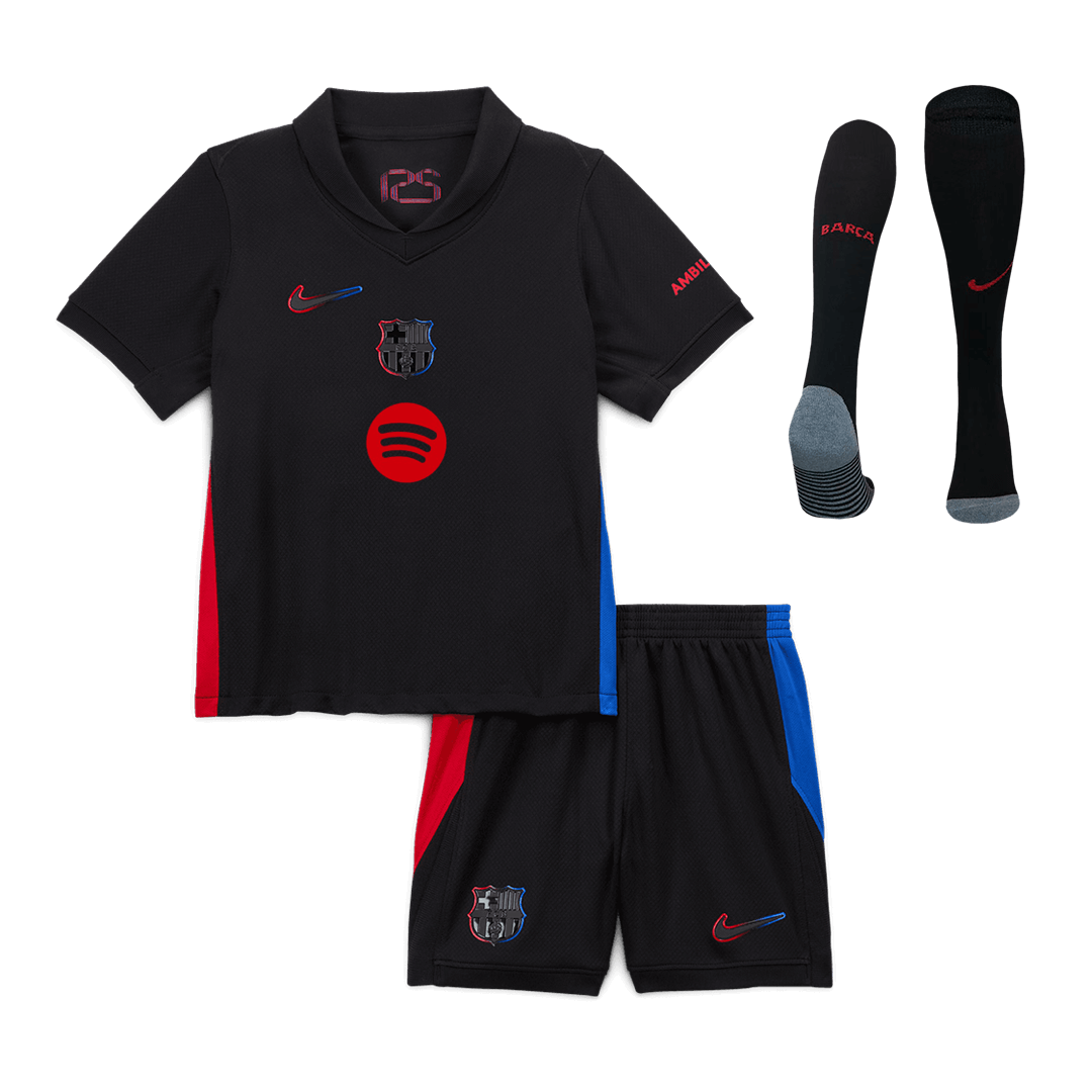 Barcelone Extérieur Maillot Kit 2024/25 - Spotify Logo Without Text Enfant