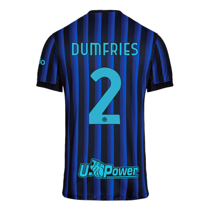 DUMFRIES #2 Inter Milan Domicile Maillot 2025/26 Blue&Black