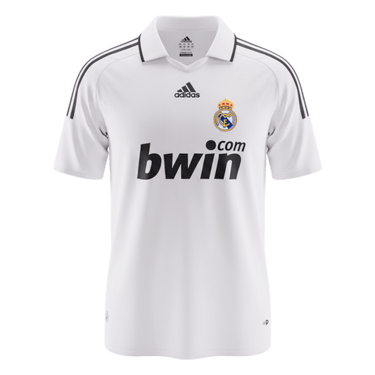 Retro Real Madrid Domicile Maillot 2008/09 Blanc