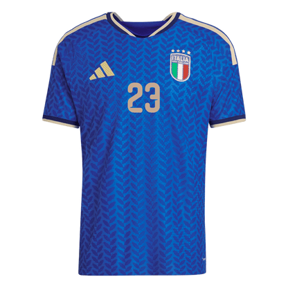 BASTONI #23 Italie Domicile Maillot Coupe du Monde 2026 Bleu Joueur