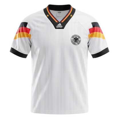Retro Allemagne Domicile Maillot 1992 Blanc