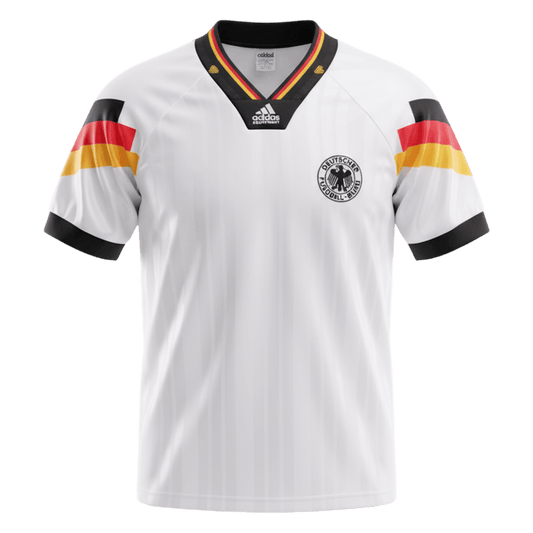 Retro Allemagne Domicile Maillot 1992 Blanc