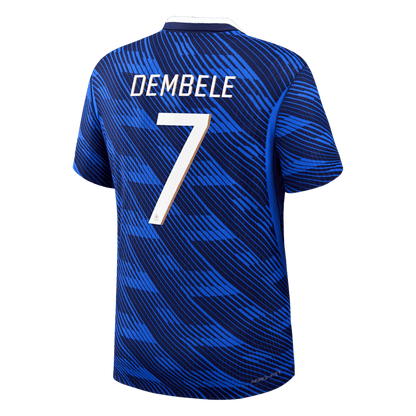 DEMBELE #7 France Domicile Maillot - Coupe du Monde 2026 Bleu Joueur