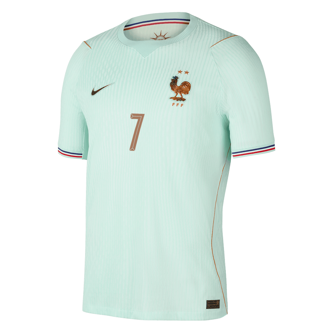 DEMBELE #7 Frankrijk Uitshirt - Wereldkampioenschap 2026 Groen Speler