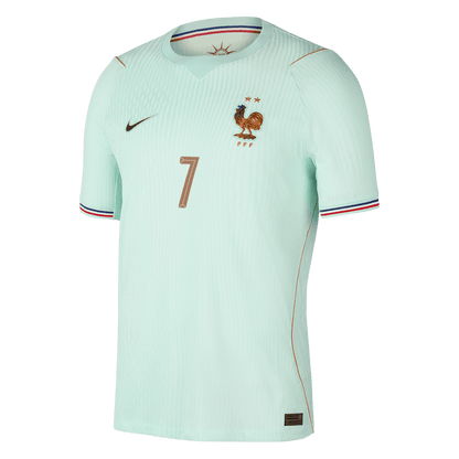DEMBELE #7 Frankrijk Uitshirt - Wereldkampioenschap 2026 Groen Speler