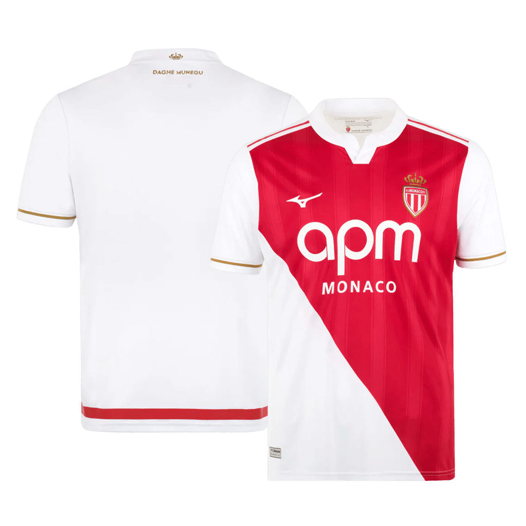 Monaco Domicile Maillot 2025/26 Red&White