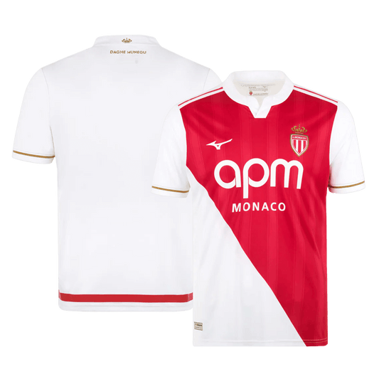 Monaco Domicile Maillot 2025/26 Red&White