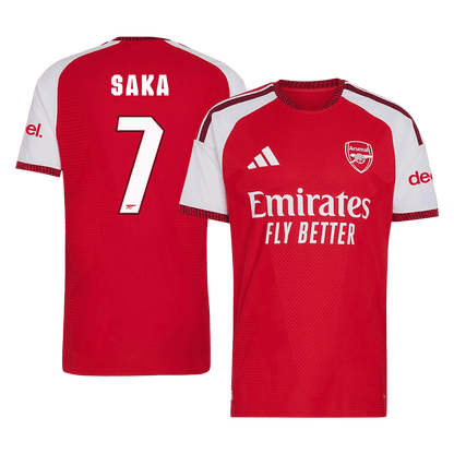 SAKA #7 Arsenal Domicile Maillot 2026/27 Rouge Joueur - UCL