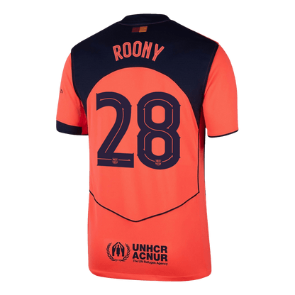 ROONY #28 Barcelone Third Maillot 2025/26 Orange