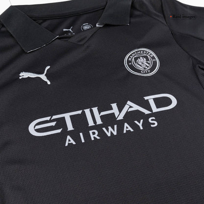 Manchester City Extérieur Maillot Kit 2025/26 Enfant Noir