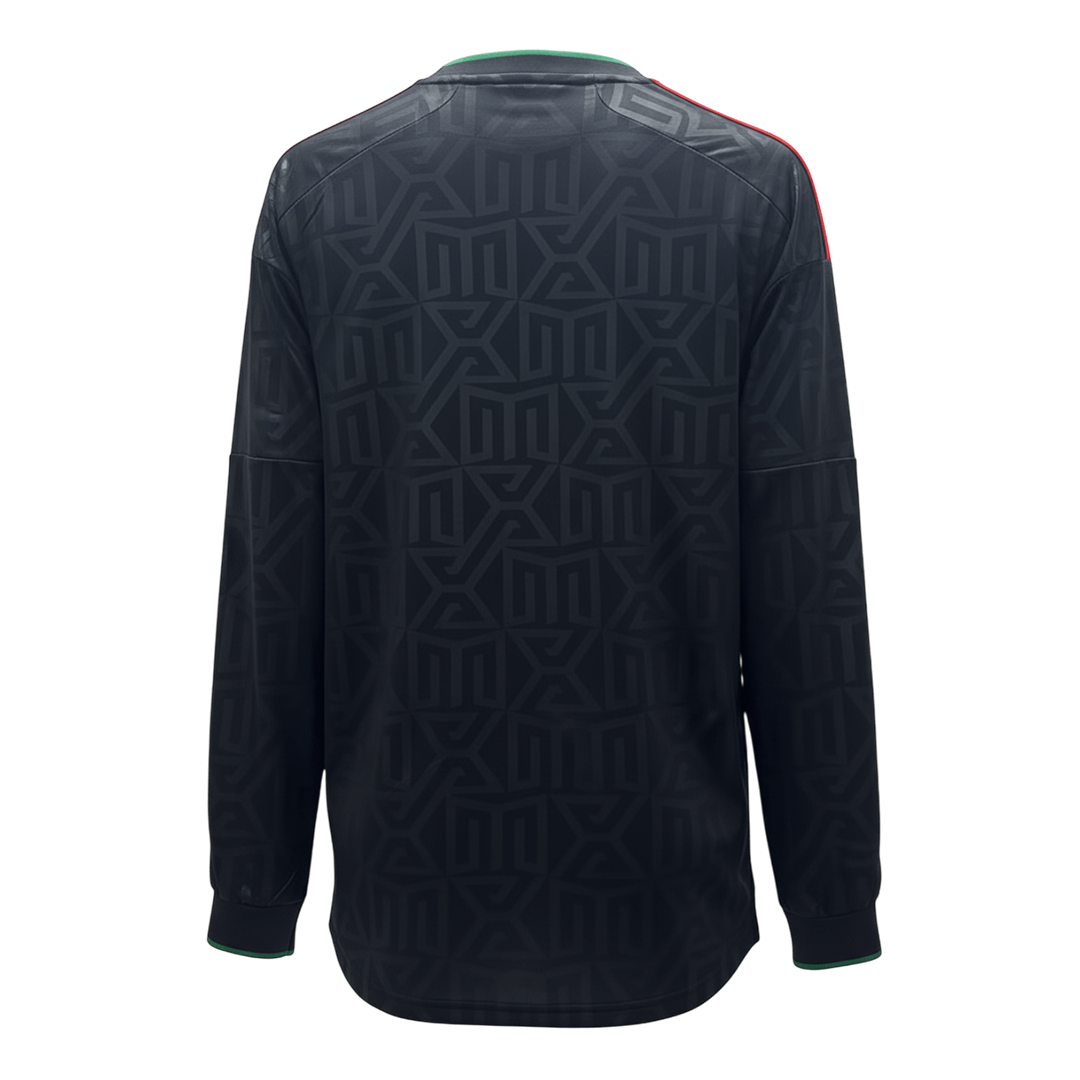 Mexico Thuisshirt Lange Mouwen - WK 2026 Zwart Grote Maat