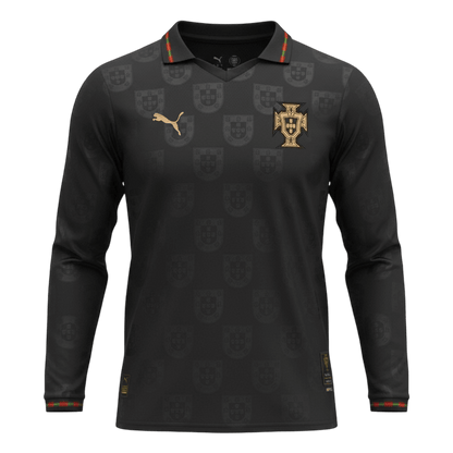 Portugal Maillot Manches Longues - Coupe du Monde 2026 Noir