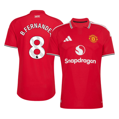 B. FERNANDES #8 Manchester United Domicile Maillot 2026/27 Rouge Joueur