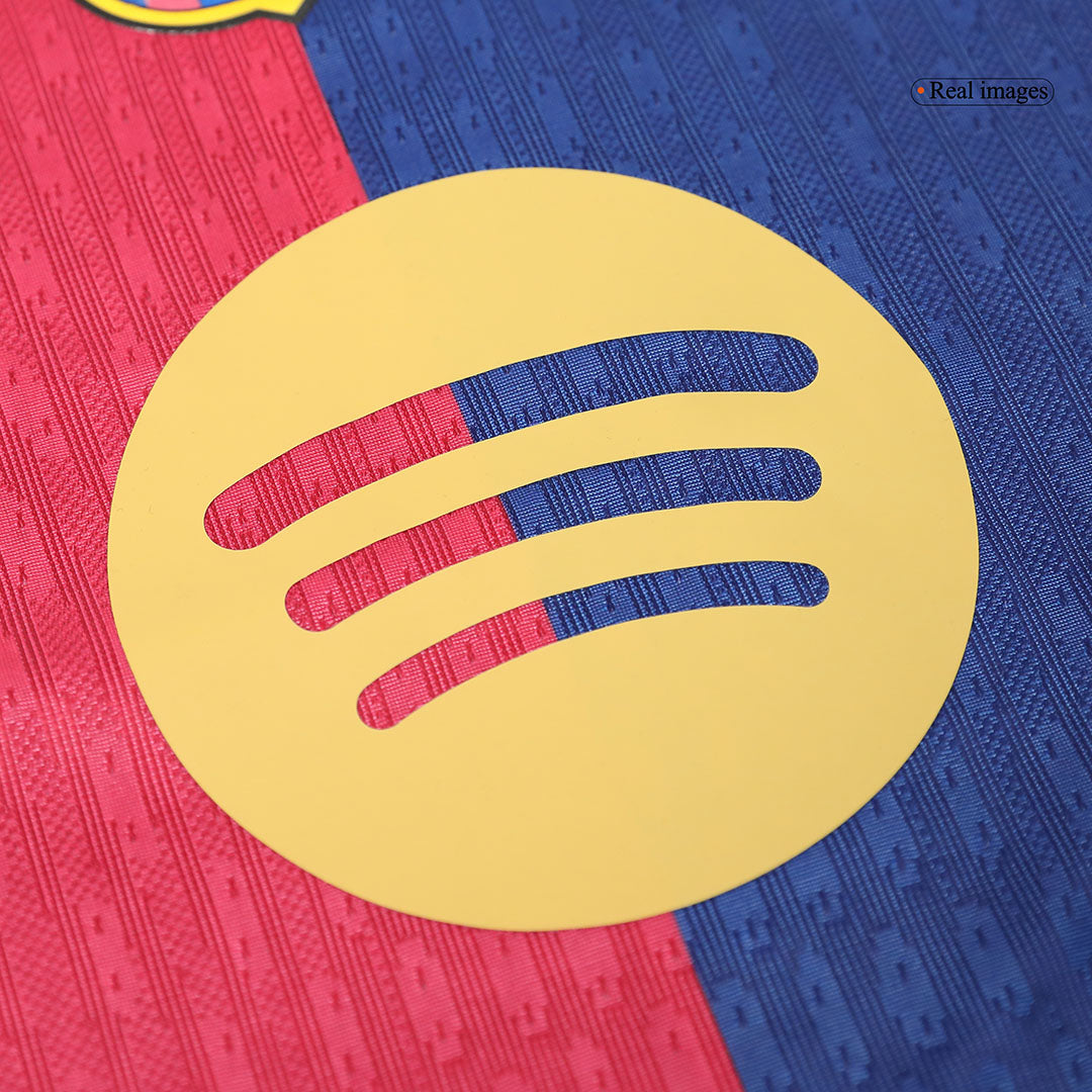 Barcelone Domicile Maillot 2024/25 Authentique - 125th Anniversaire(Spotify Logo Without Text) Grande Taille