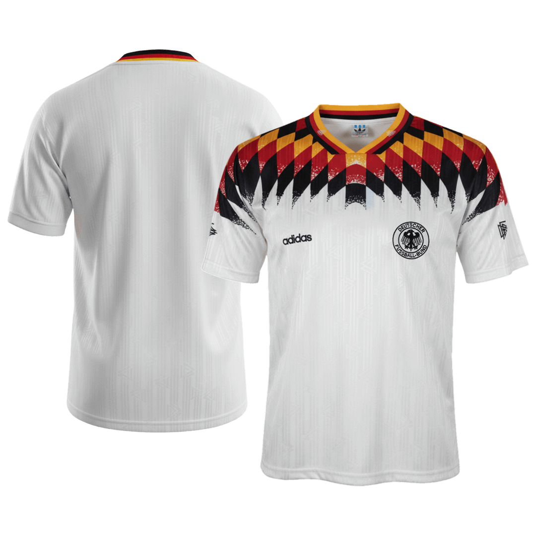 Retro Allemagne Domicile Maillot 1994 Blanc