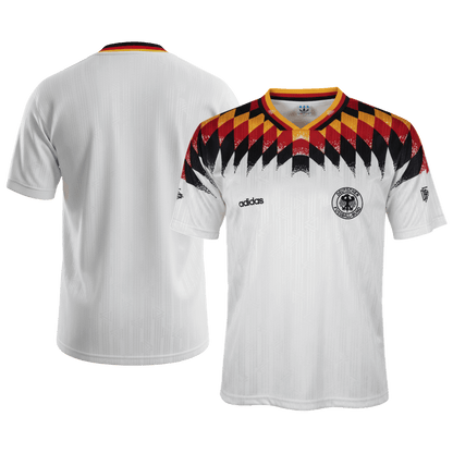 Retro Allemagne Domicile Maillot 1994 Blanc