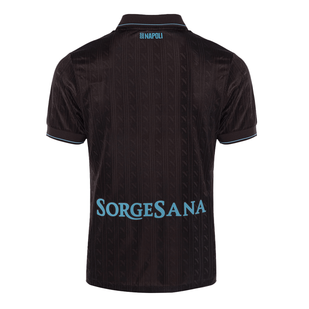 Naples Third Maillot 2025/26 Noir Authentique Grande Taille