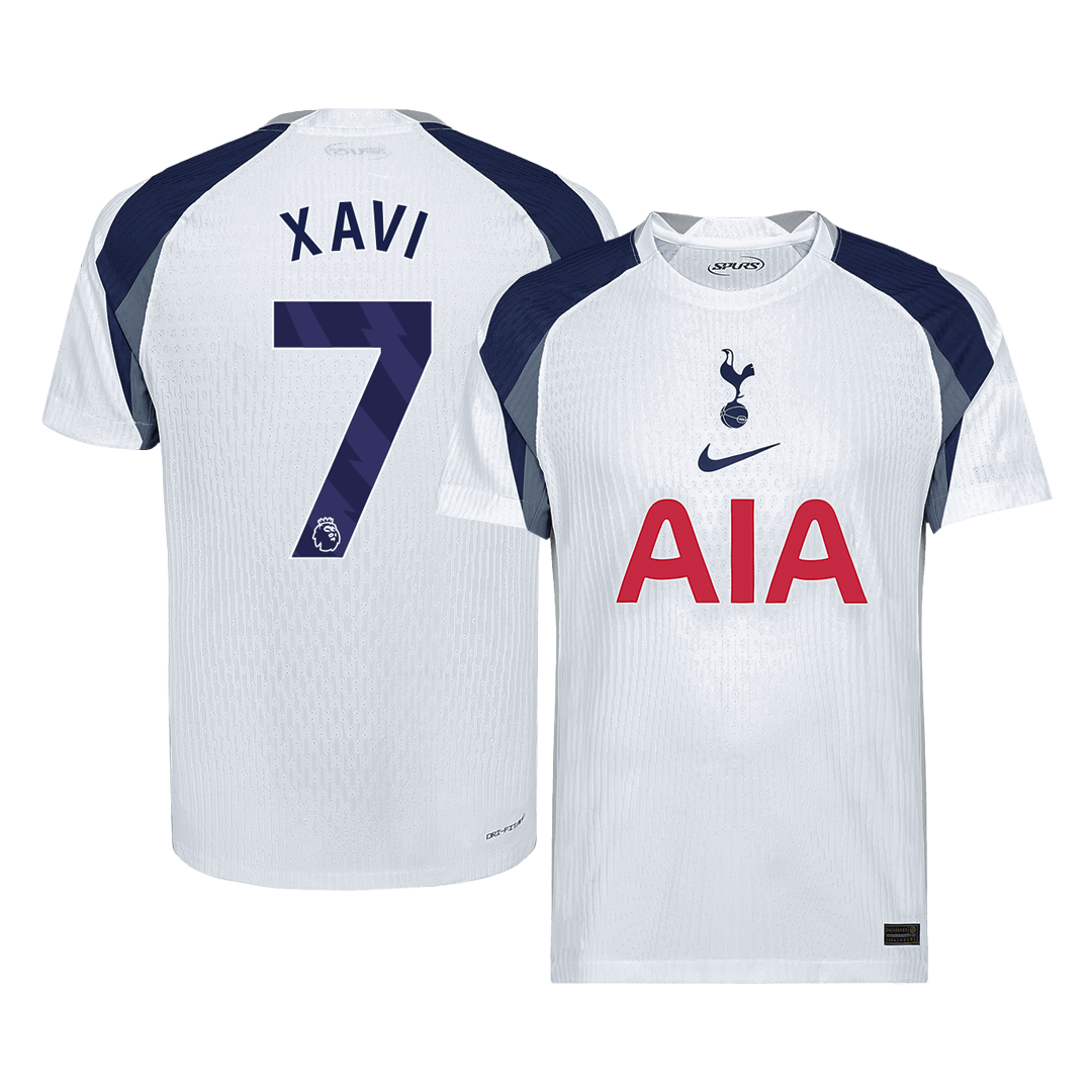 XAVI #7 Tottenham Hotspur Domicile Maillot 2025/26 Blanc Authentique