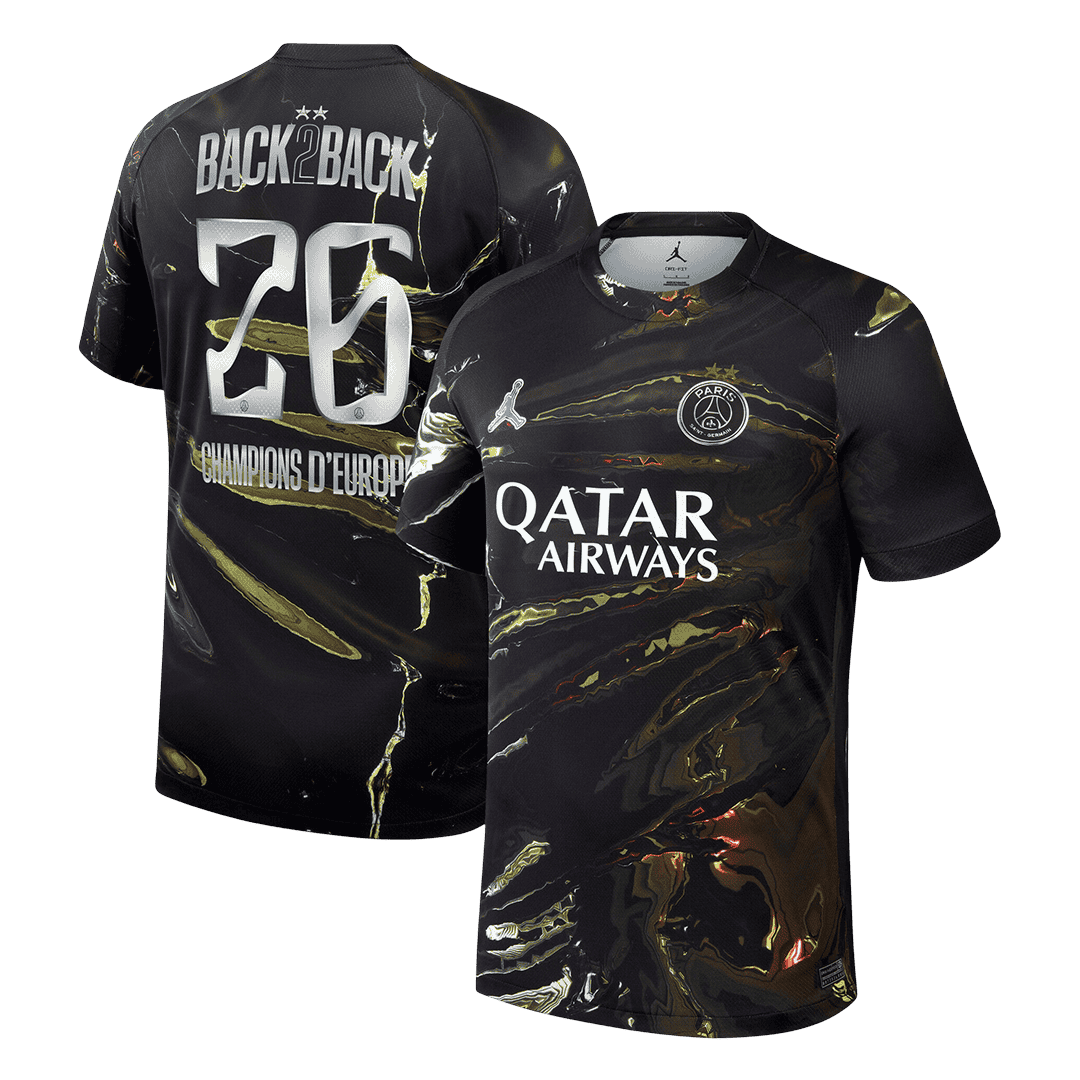 Champions of Europe #26 Les Paris Maillot 2025/26 Noir - CHAMPIONS OF EUROPE